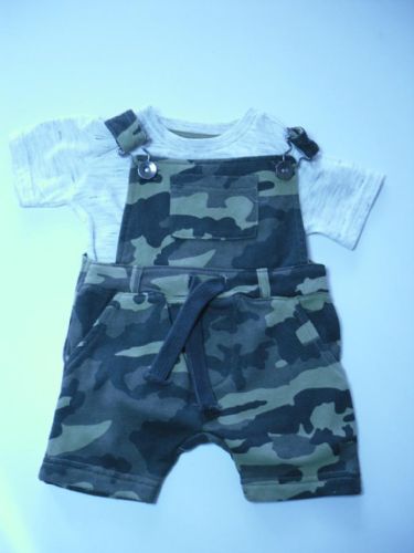 Camouflage Dungaree Set